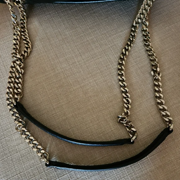 Coach Vintage Black Ranger Leather Crossbody Bag With Gold Chain ๐ฅ๐ฅ - Picture 16 of 16